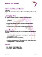 Build Your Bones, Girlfriend! National Health Education Standard potx