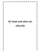 Kỹ thuật nuôi nhím cho nông dân doc
