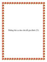 Những bài ca dao chủ đề kinh nghiệm xây dựng gia đình potx