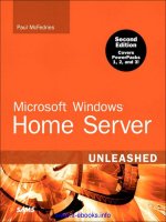 Microsoft Windows Home Server Second Edition potx
