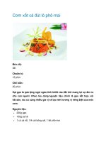 Cơm xốt cà đút lò phô-mai ppt