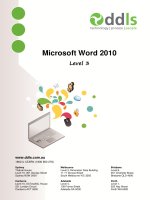 Microsoft Word 2010 Level 3 potx