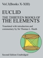 The Thirteen Books of the Elements, Vol. 3: Books 10-13