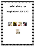 Update phòng ngủ long lanh với 200 USD docx