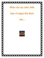 Đêm của nụ cười, tình bạn và ngọn lửa đam mê... doc