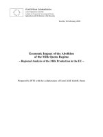 Economic Impact of the Abolition of the Milk Quota Regime – Regional Analysis of the Milk Production in the EU – doc