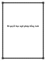 Bí quyết học ngữ pháp tiếng Anh pdf