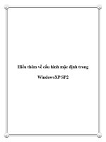 Hiểu thêm về cấu hình mặc định trong WindowsXP SP2 pdf