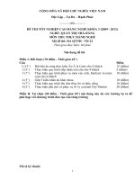 đáp án đề thi thực hành tốt nghiệp khóa 3 - quản trị nhà hàng - mã đề thi qtnh - th (22)