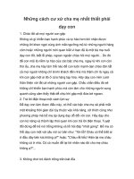 Những cách cư xử cha mẹ nhất thiết phải dạy con docx