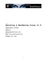 Securing & hardening linux v1 0