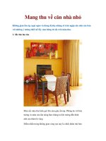 Mang thu về căn nhà nhỏ ppt