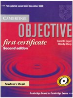 objective fít certificate 2nd ed sudent's book