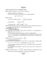 Đề ôn thi tốt nghiệp trung học phổ thông môn toán - Đề 19 potx
