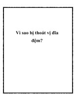 Vì sao bị thoát vị đĩa đệm? ppt