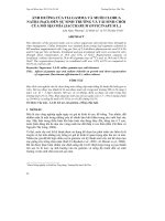 ẢNH HƯỞNG CỦA TIA GAMMA VÀ MUỐI CLORUA NATRI (NaCl) ĐẾN SỰ SINH TRƯỞNG VÀ TÁI SINH CHỒI CỦA MÔ SẸO MÍA (SACCHARUM OFFICINARUM L.) ppt