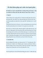 10 chìa khóa giúp mở cánh cửa hạnh phúc docx