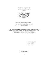 sử dụng chế phẩm sinh học bio bacter for shrimp trong ương ấu trùng tôm càng xanh theo quy trình nước trong kín