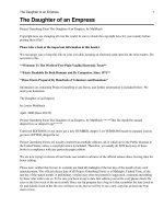 The Daughter of an Empress docx