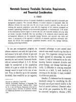 Nematode Economic Thresholds: Derivation, Requirements, and Theoretical Considerations pptx