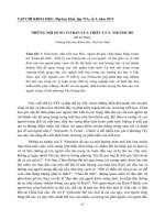 NHỮNG NỘI DUNG CƠ BẢN CỦA TRIẾT LÝ F. NIETZSCHE doc