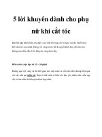 5 lời khuyên dành cho phụ nữ khi cắt tóc docx