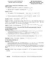 ĐÁP ÁN VÀ ĐỀ THI THỬ ĐẠI HỌC - TRƯỜNG THPT NGUYỄN HUỆ - ĐẮK LẮK - ĐỀ SỐ 106 potx