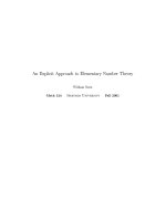 an explicit approach to elementary number theory - stein