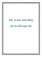 Bảo vệ máy tính chống lại các mối nguy hại potx