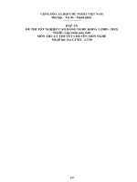đáp án đề thi lí thuyết tốt nghiệp khóa 3 - lập trình máy tính - mã đề thi ltmt - lt (30)
