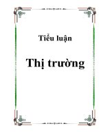 Tiểu luận Thị trường pot