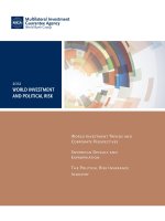 World Investment and Political Risk 2012 - World Investment Trends and Corporate Perspectives (Law, Justice, and Development Series) pdf