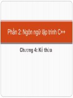 Chương 4 Kế thừa C++