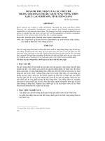 SO SÁNH THU NHẬP CỦA CÁC CHỦ THỂ TRONG CHUỖI GIÁ TRỊ DU LỊCH VÙNG NÔNG THÔN TẠI CÙ LAO THỚI SƠN, TỈNH TIỀN GIANG docx