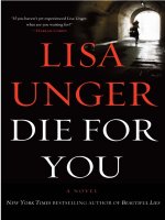 Die for You, by Lisa Unger pptx