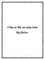 Chia sẻ file an toàn trên SkyDrive pptx