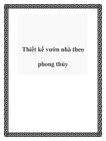 Thiết kế vườn nhà theo phong thủy potx