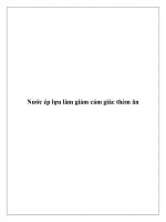 Nước ép lựu làm giảm cảm giác thèm ăn docx