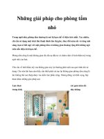 Những giải pháp cho phòng tắm nhỏ docx