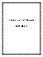 Không gian mở cho nhà hình chữ L docx
