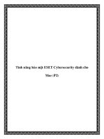 Tính năng bảo mật ESET Cybersecurity dành cho Mac (P2) potx