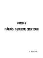 Bài 7 PHÂN TÍCH THỊ TRƯỜNG CẠNH TRANH (kinh tế vi mô 2)