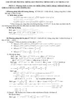 Chuyên đề phương trình, bất phương trình chứa ẩn trong căn potx