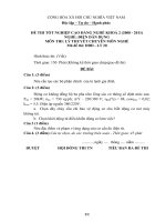 đề thi lí thuyết chuyên môn nghề tốt nghiệp cao đẳng khóa 2 - điện dân dụng - mã đề thi đdd - lt (20)