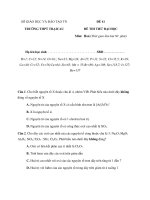 SỞ GIÁO DỤC VÀ ĐÀO TẠO TN TRƯỜNG THPT TRẠI CAUĐỀ 41 doc