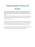 Trang trí phòng sơ sinh cực dễ thương pdf