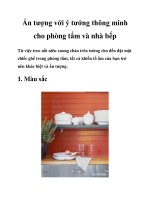 Ấn tượng với ý tưởng thông minh cho phòng tắm và nhà bếp docx