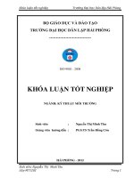 Phân tích đánh giá tải trọng ô nhiễm của nước thải tái chế giấy làng nghề Yên Phong – Bắc Ninh và đề xuất công nghệ xử lý phù hợp