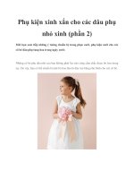 Phụ kiện xinh xắn cho các dâu phụ nhỏ xinh (phần 2) doc