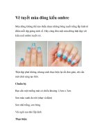 Vẽ tuyết mùa đông kiểu ombre docx